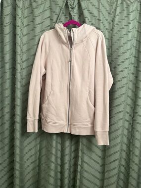 Lululemon Full Zip Scuba Hoodie - Flush Pink size 18